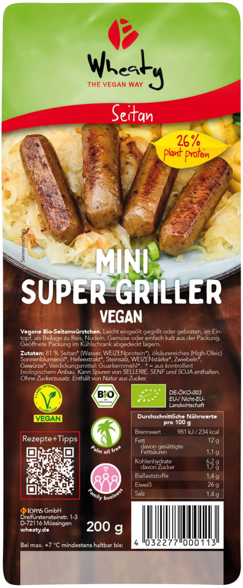 Vegane Mini Super Griller (9 Stück)