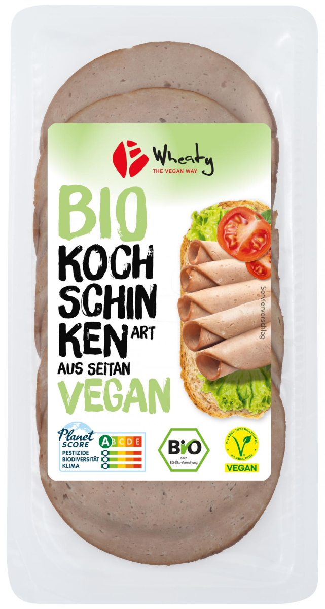 Veganer Aufschnitt nach Kochschinken Art
