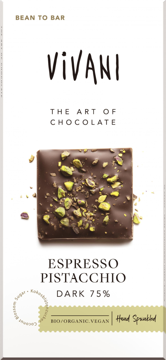 Espresso Pistacchio Dark 75% Cacao