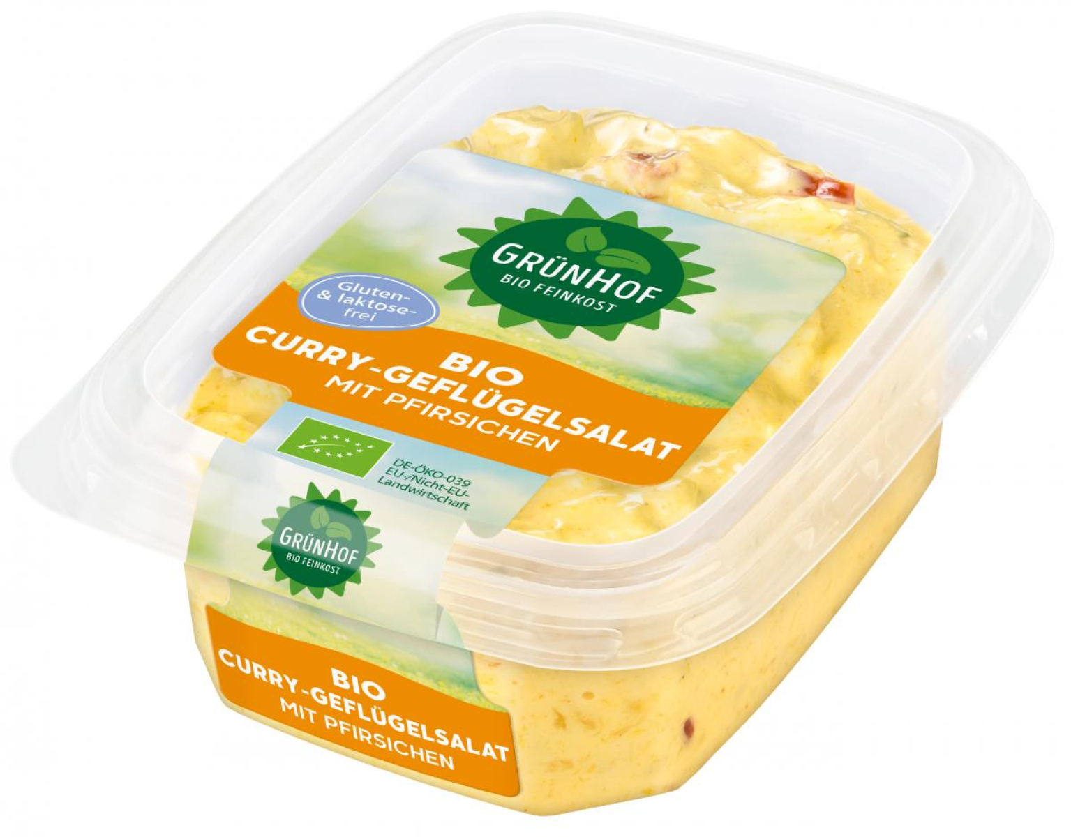 Curry-Geflügelsalat mit Pfirsichen