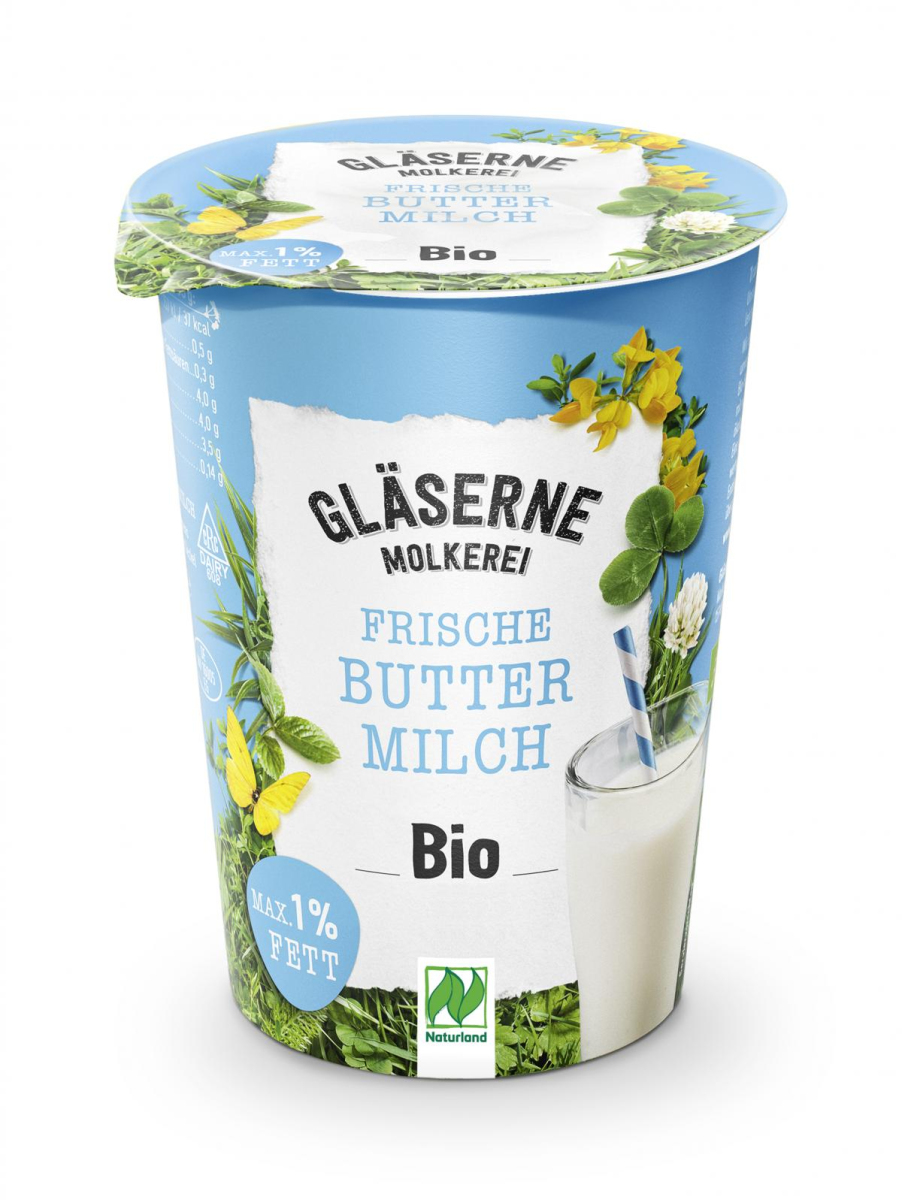 Buttermilch, Becher