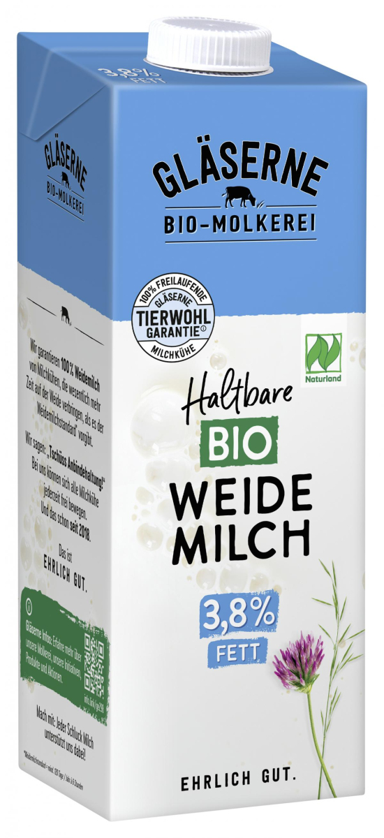 H-Milch 3,8%, Weidemilch (Gebindeartikel)