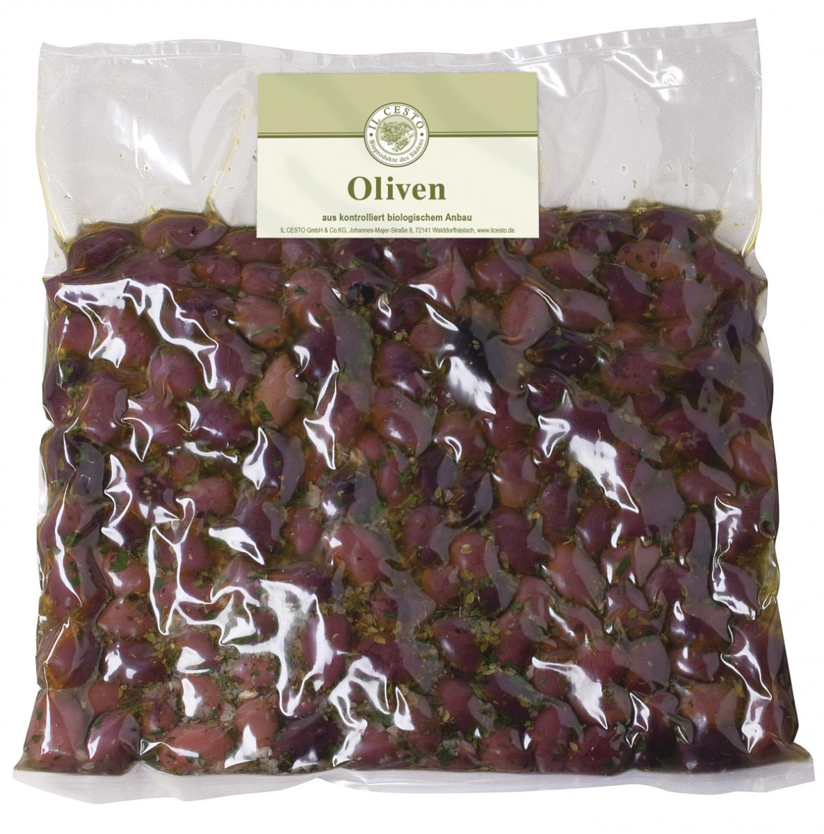 Kalamata Oliven ohne Stein, mariniert (Großgebinde)