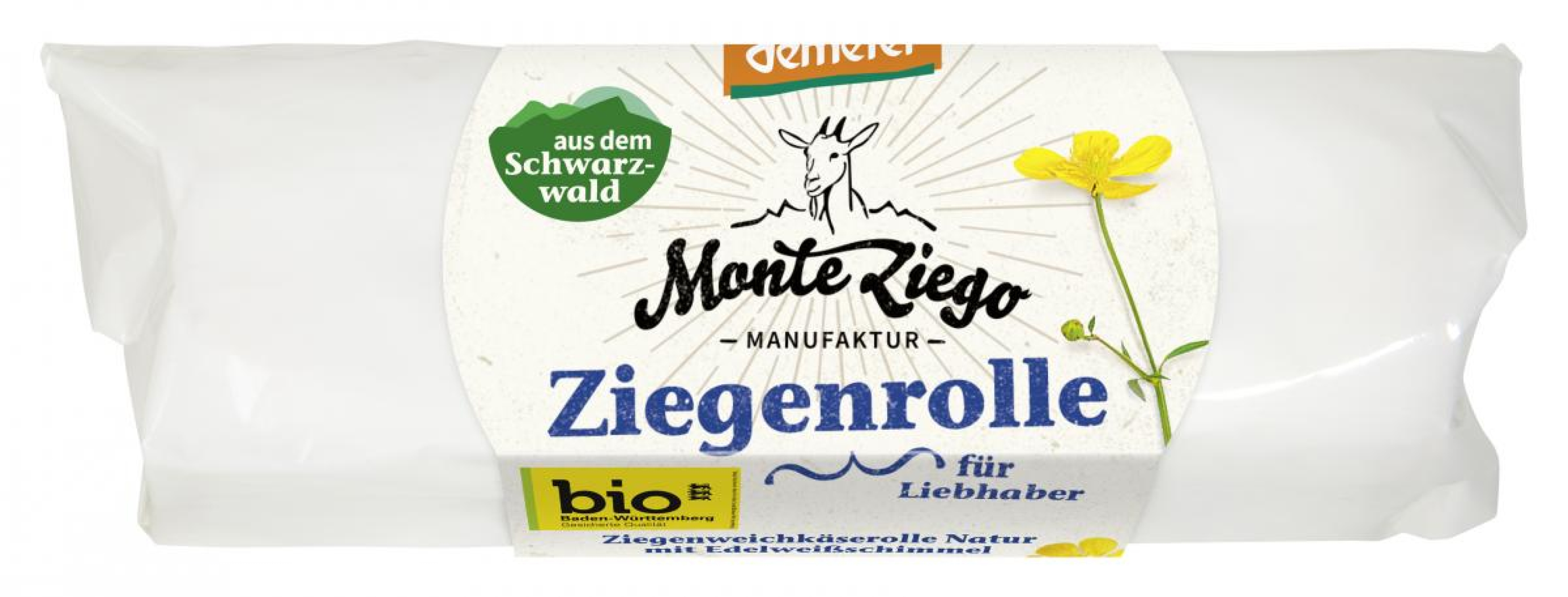 Ziegenweichkäserolle Mini Bûche