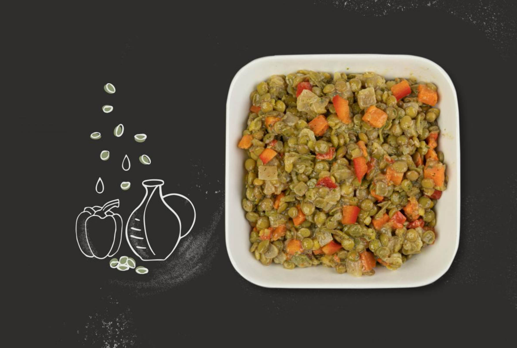 Linsensalat mit Balsamicodressing (Großgebinde)