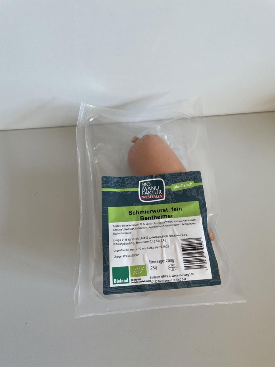 Bentheimer Schmierwurst fein