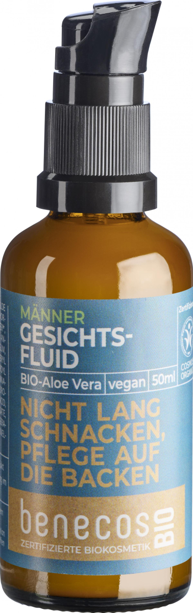Gesichtsfluid Aloe Vera "Nicht lang schnacken, Pflege auf die Backen"