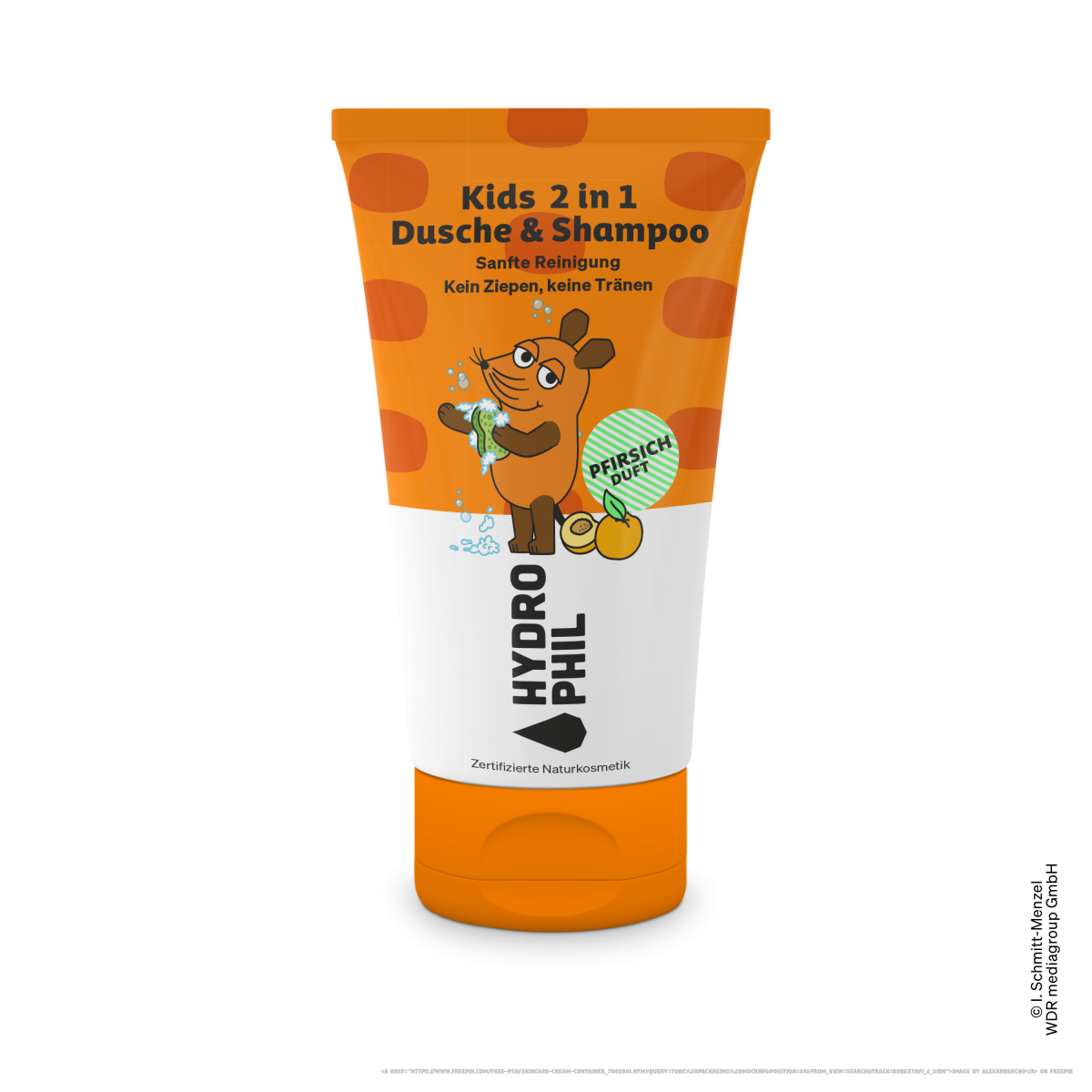 2in1 Shampoo & Dusche Maus Pfirsich