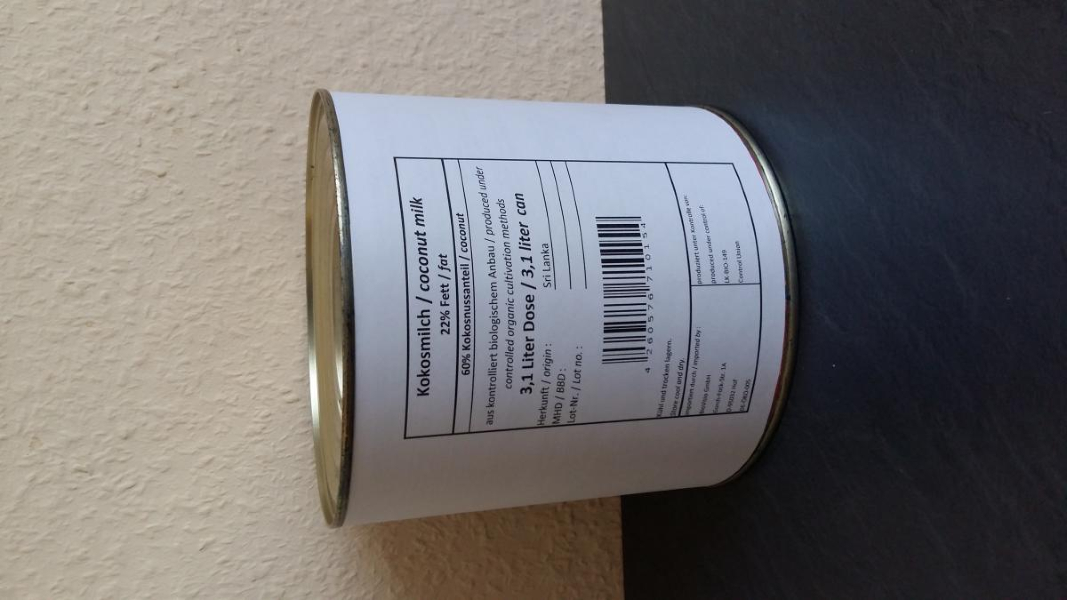 Kokosmilch 22% (Großgebinde)
