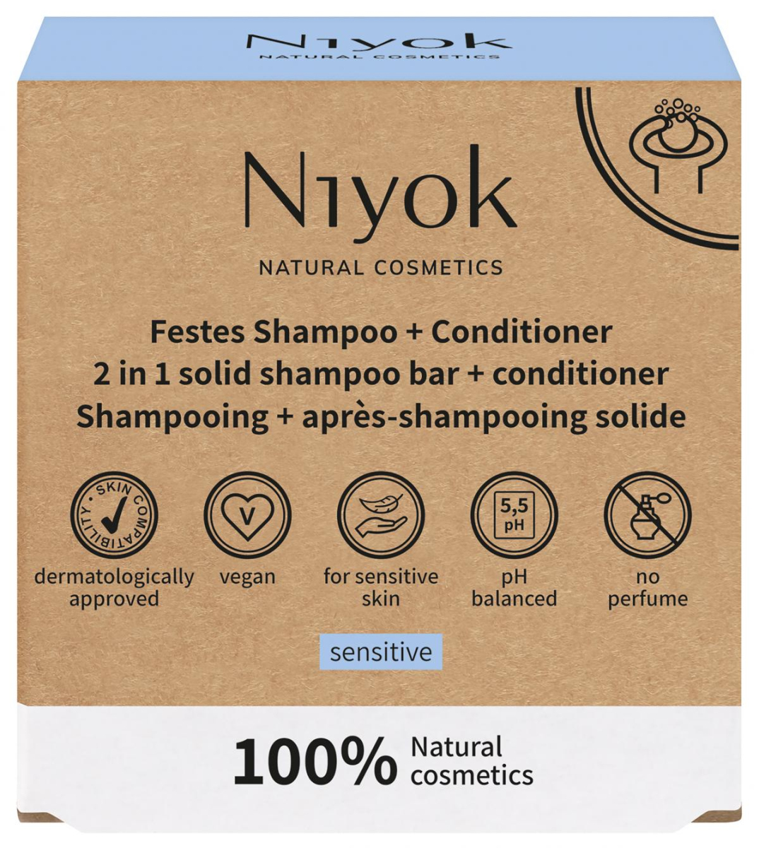 2in1 Festes Shampoo + Conditioner Sensitiv