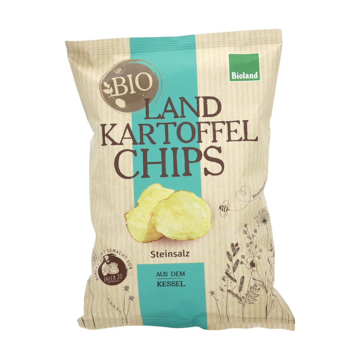 Kartoffelchips Steinsalz