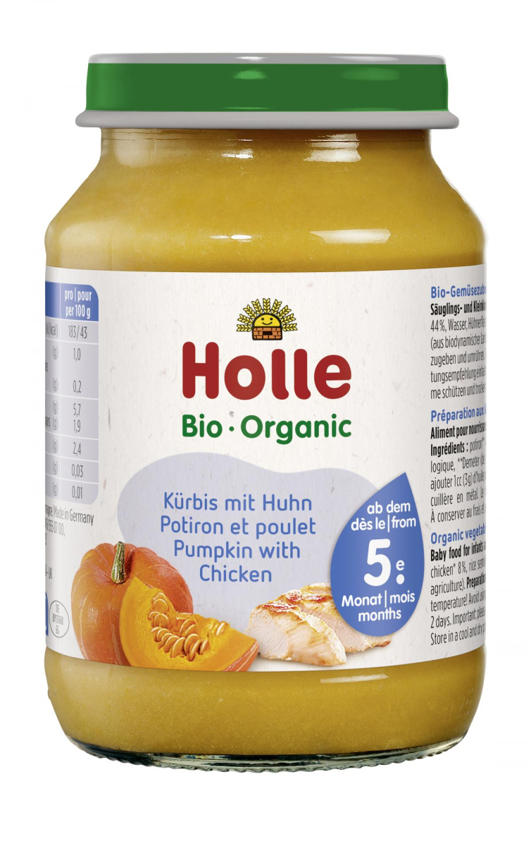 Babynahrung Kürbis mit Huhn