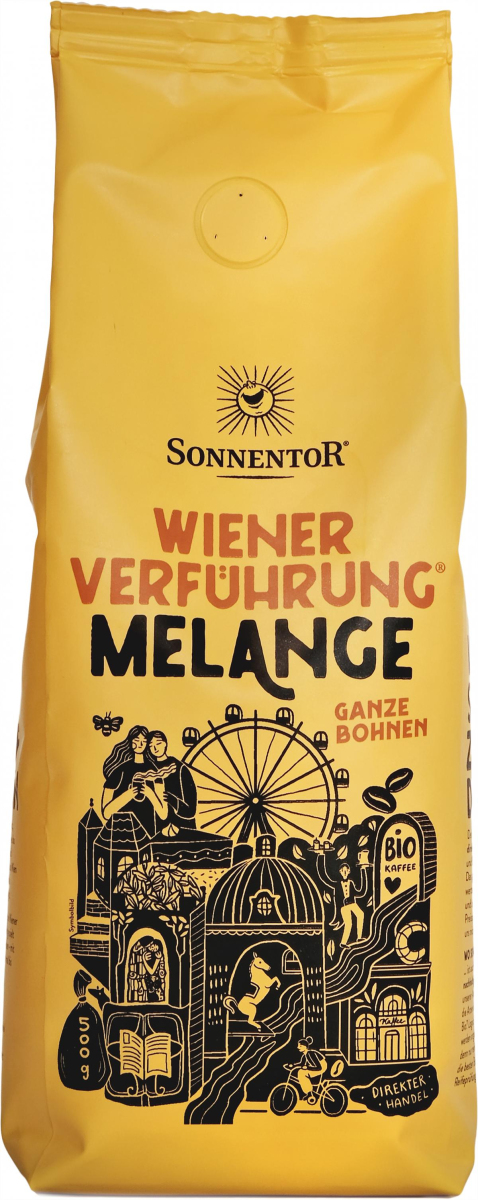 Melange Kaffee ganze Bohne Wiener Verführung