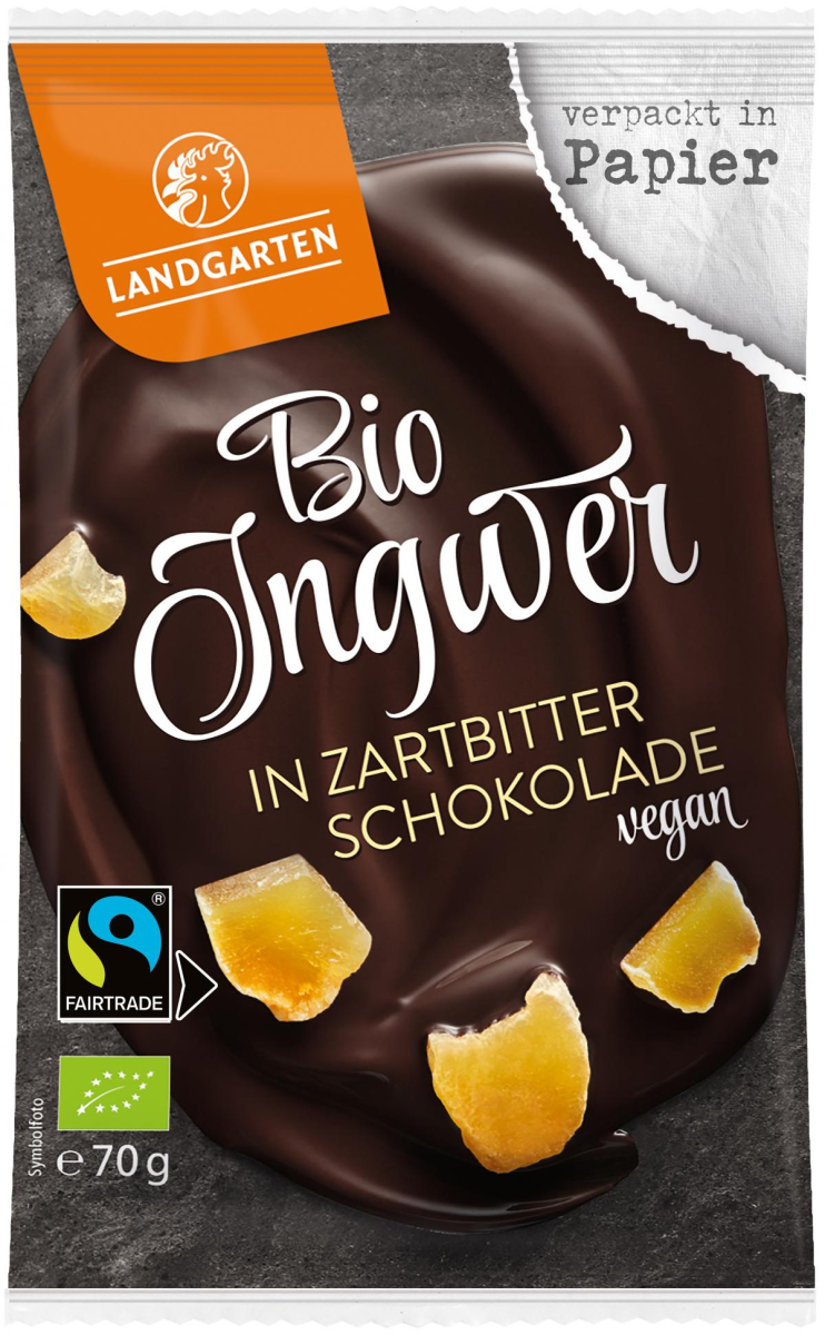 Ingwer in Zartbitter Schokolade