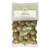 Grüne Oliven gefüllt mit Mandeln