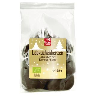 Lebkuchenherzen Zartbitter gefüllt Eierlikör