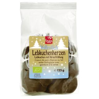 Lebkuchenherzen Vollmilch gefüllt Kirsche