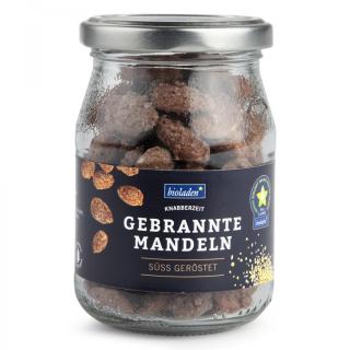 Gebrannte Mandeln süß geröstet im Pfandglas