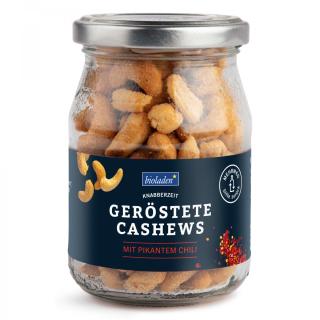 Cashews mit pikantem Chili im Pfandglas