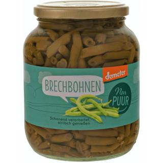 Brechbohnen Glas