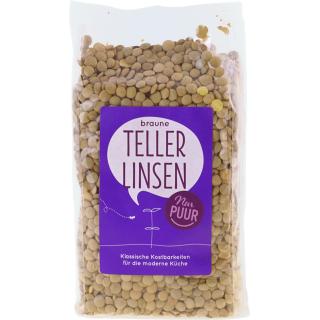 Braune Teller Linsen