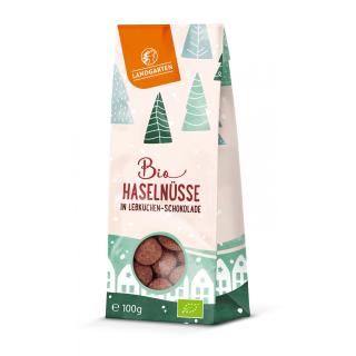 Haselnüsse in Lebkuchen Schokolade