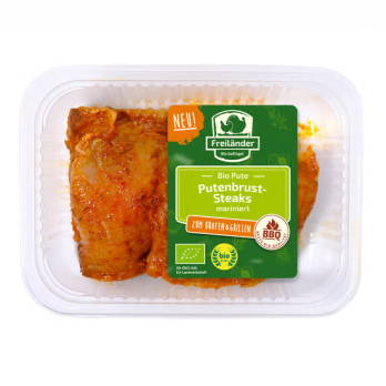 Putenbruststeak mariniert Paprika