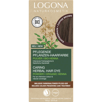 Pflanzen Haarfarbe Pulver Kaffeebraun