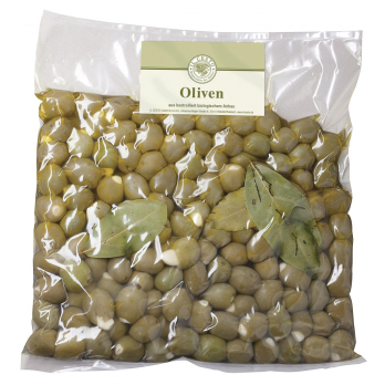 Grüne Oliven gefüllt mit Mandeln (Großgebinde)