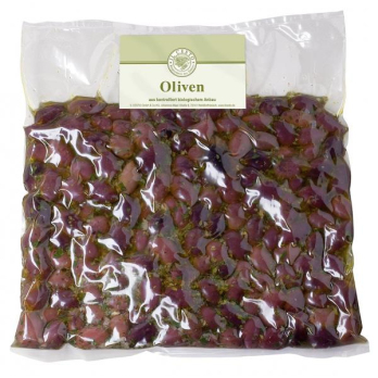 Kalamata Oliven ohne Stein, mariniert (Großgebinde)