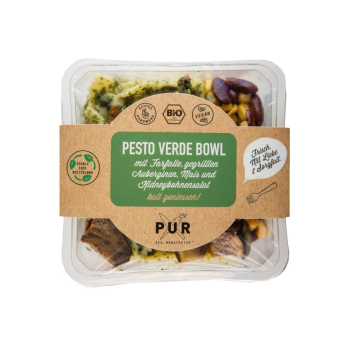 Pesto Verde Bowl Farfalle gegril. Aubergine