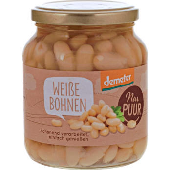 Bohnen weiß Glas