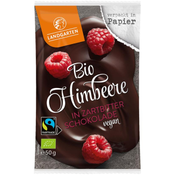 Himbeere in Zartbitterschokolade